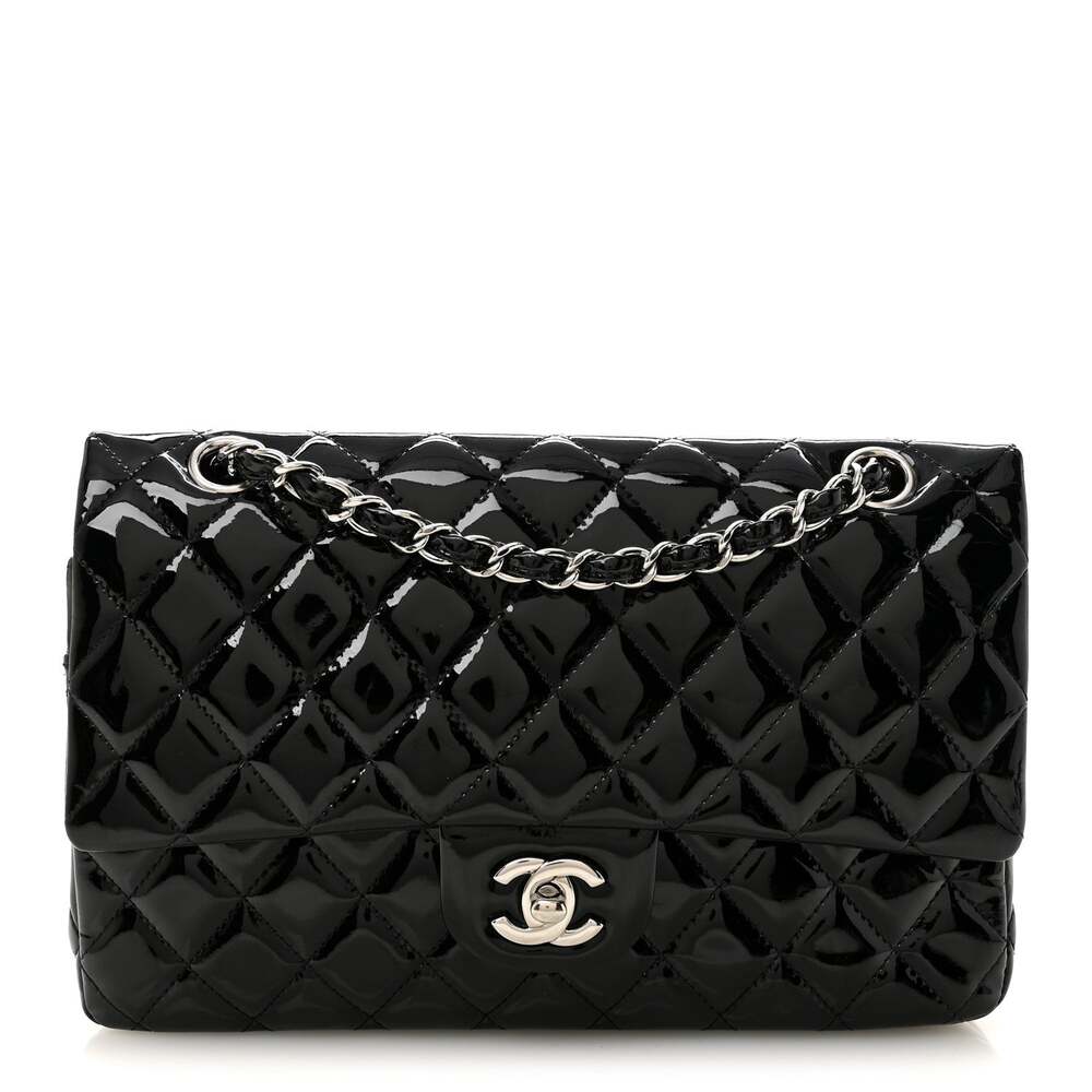 Chanel Patent Quilted Medium Double #263464C48B